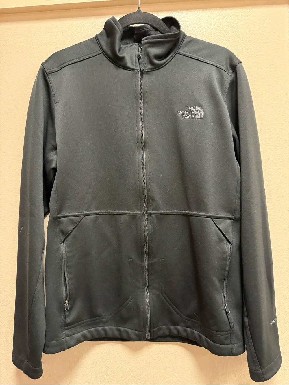 The North Face WindWall Soft Shell Jacket Black Full Zip Lightweight Men’s Small